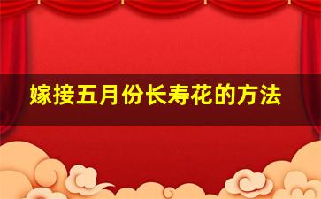 嫁接五月份长寿花的方法