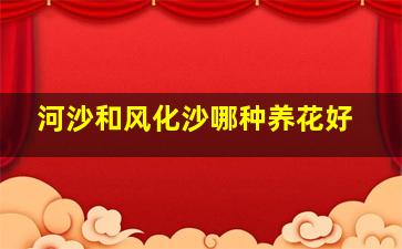 河沙和风化沙哪种养花好