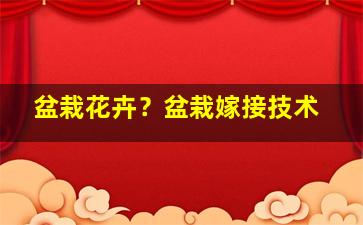 盆栽花卉？盆栽嫁接技术